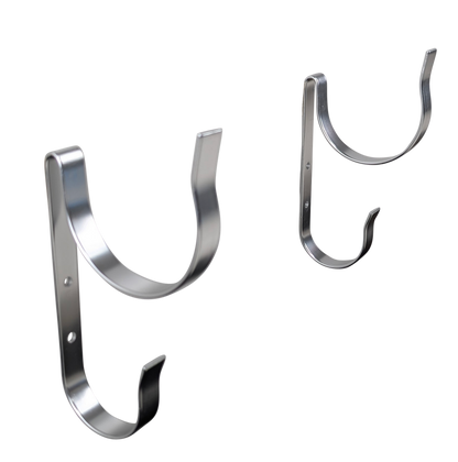 Kemp USA Aluminum Swimming Pool Pole Hanger (Set of 2), Kemp USA