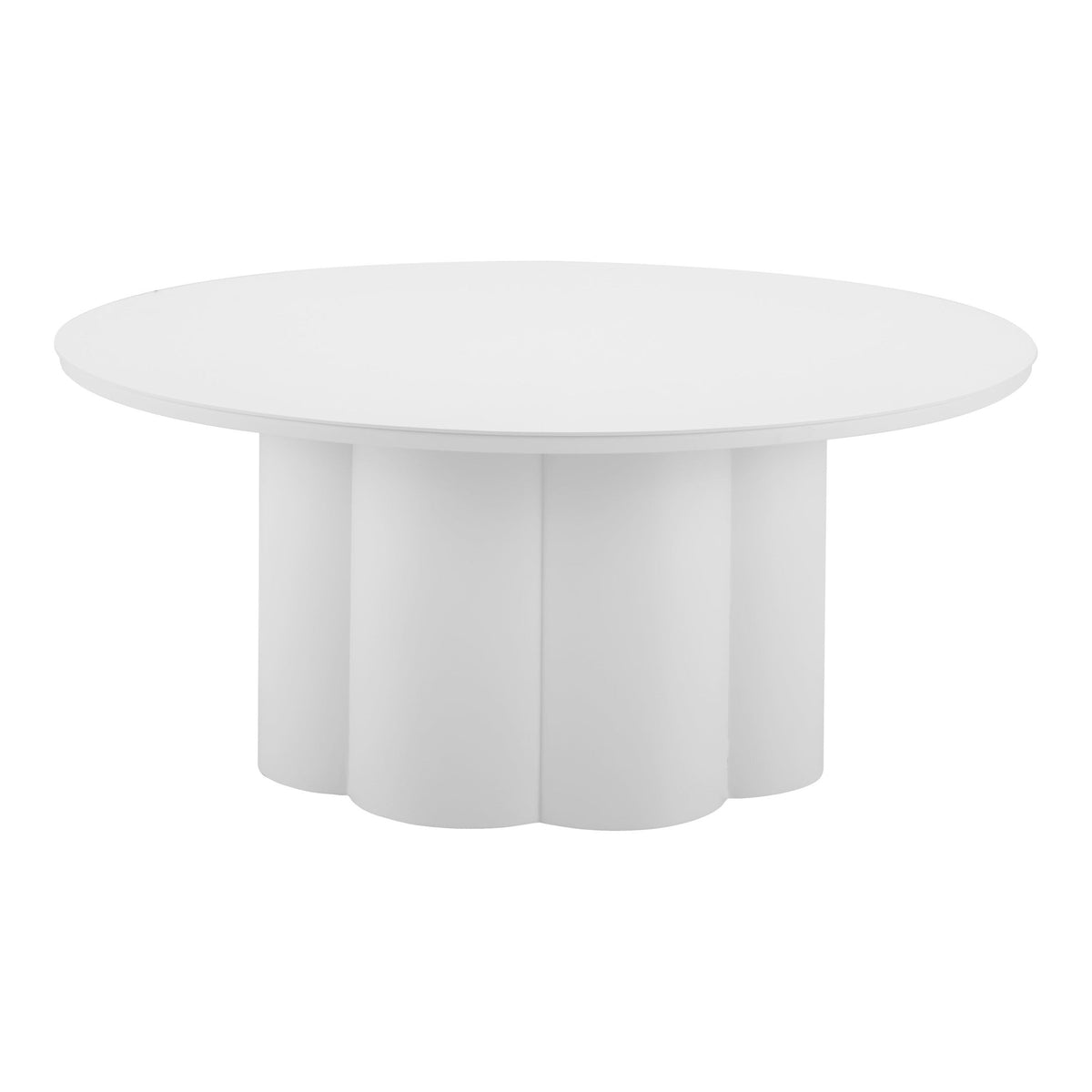 Palmier Outdoor Patio Coffee Table, White