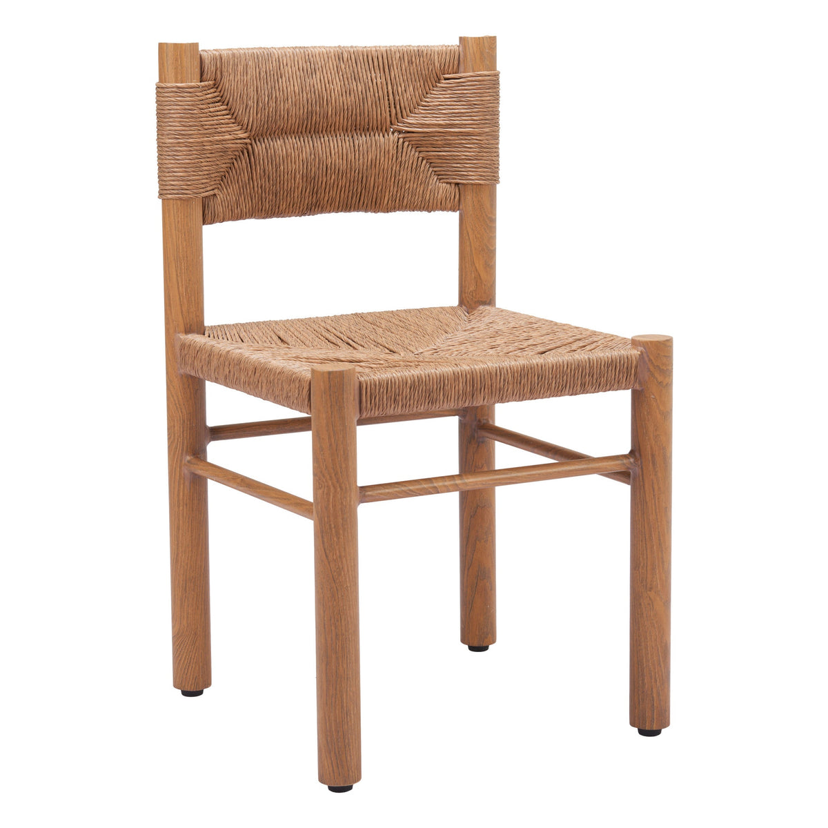 Iska Outdoor Patio Dining Chair, Set of 2, Natural