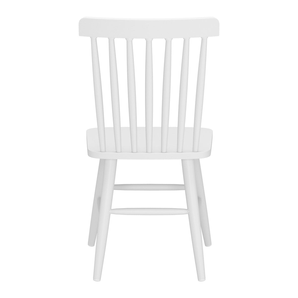 Zeilen Outdoor Patio Dining Chair, Set of 2, White