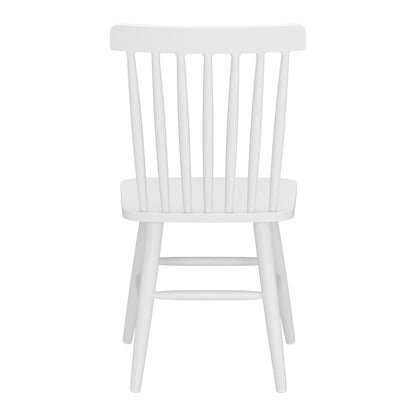 Zeilen Outdoor Patio Dining Chair, Set of 2, White