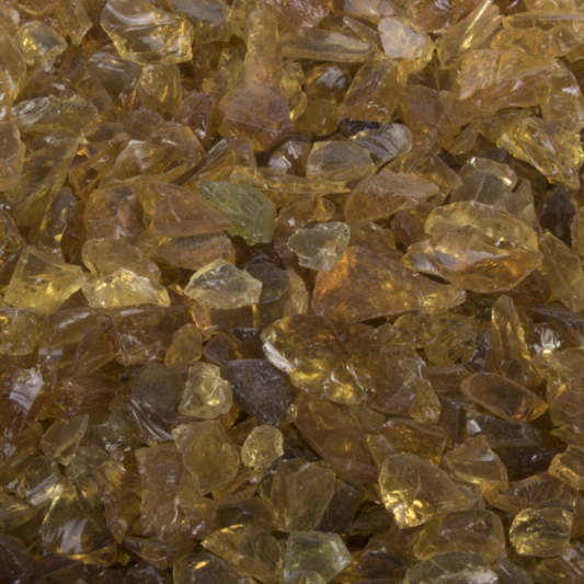 Fire Glass The Outdoor Plus, 25lb bag - Amber Glass - 1/2"-3/4" | OPT-708