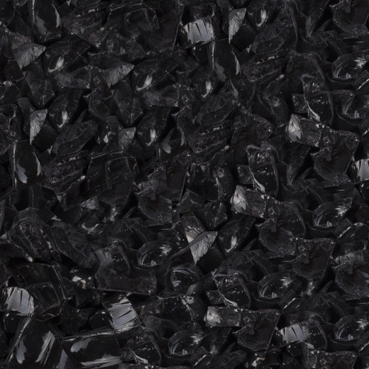 The Outdoor Plus Black Glass Fire Media, 25 lb, 1/2-inch-3/4-inch