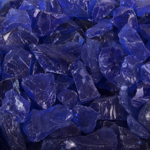 The Outdoor Plus Blue Glass Fire Media, 25 lb, 1/2-inch-3/4-inch