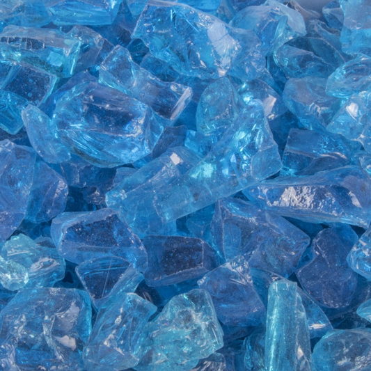 Fire Glass The Outdoor Plus, 25lb bag - Turquoise Glass - 1/2"-3/4" | OPT-706