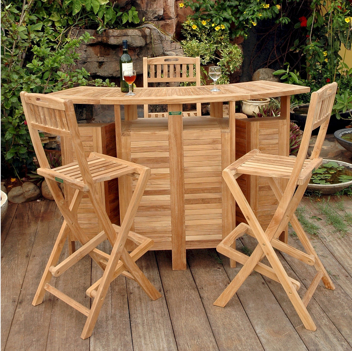 Anderson Teak Altavista 4-Piece Bar Set