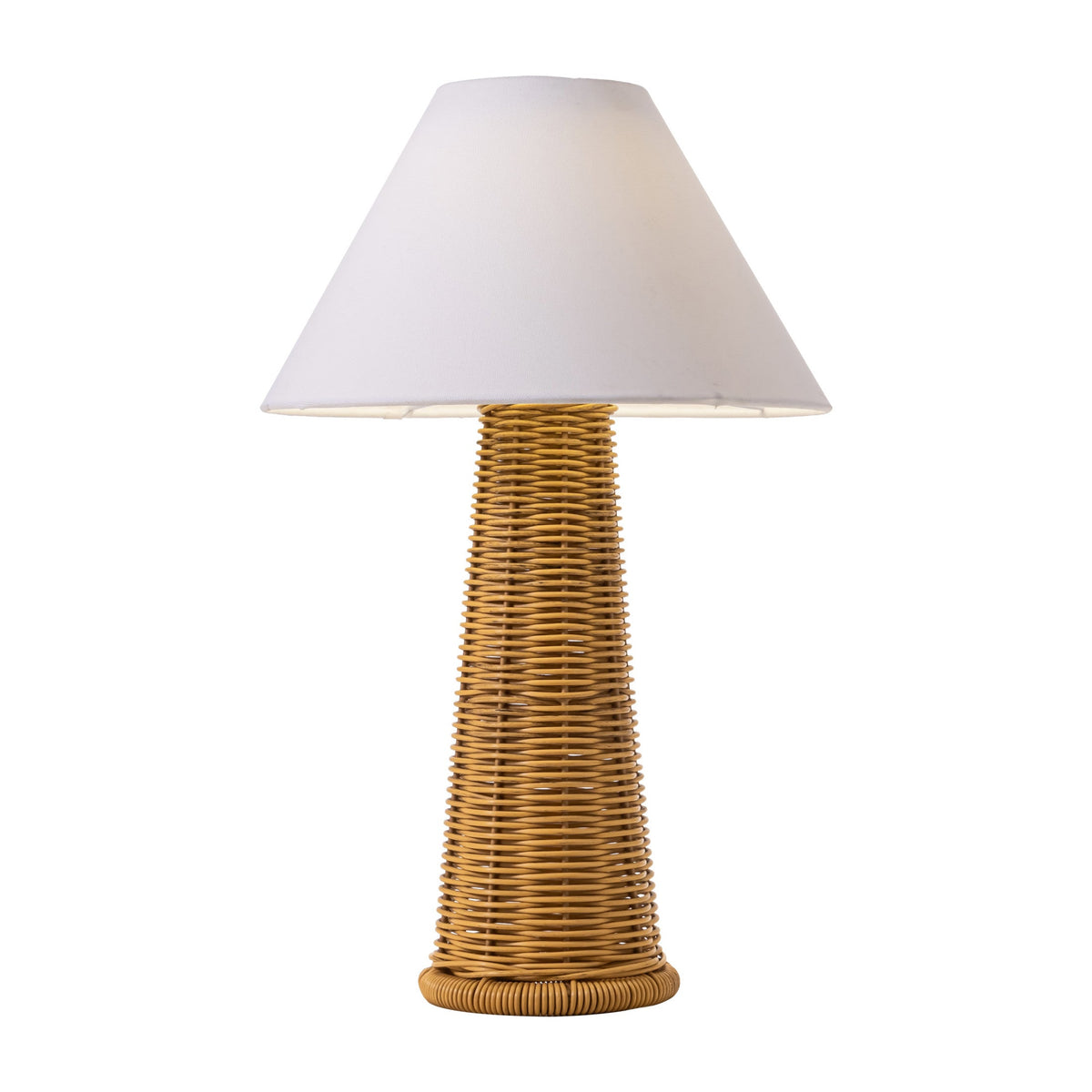 Palmia Outdoor Solar Table Lamp, Natural