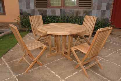 Anderson Teak Butterfly Comfort 5-Piece Dining Set