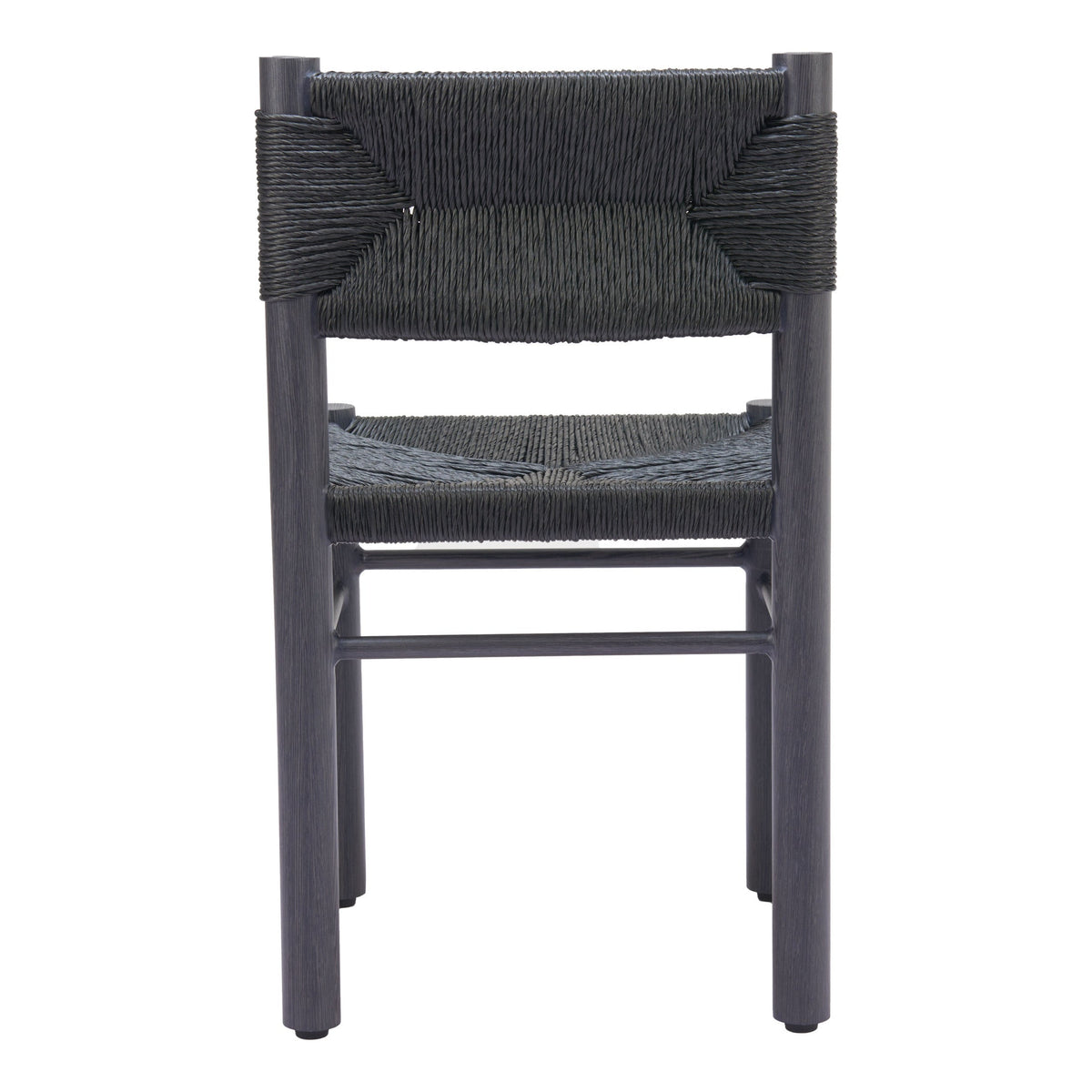 Iska Outdoor Patio Dining Chair, Set of 2, Black
