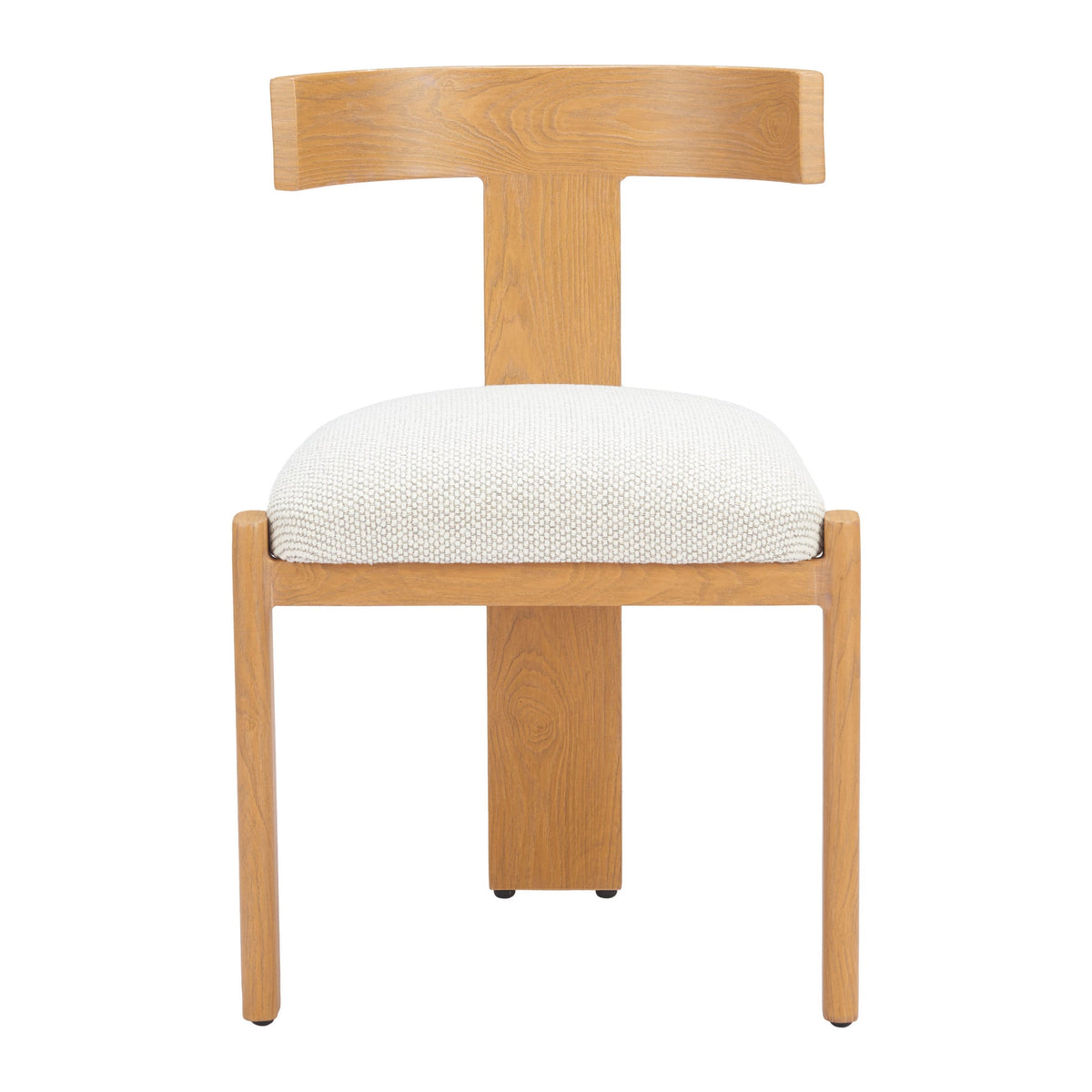 Tiana Outdoor Patio Dining Chair, Natural & Beige