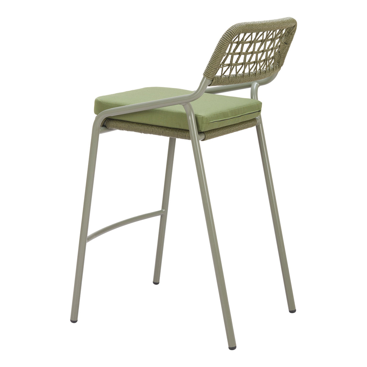 Rio Outdoor Patio Barstool, Set of 2, Green