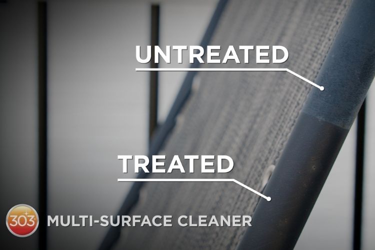 Outdoor fabric untreated and treated