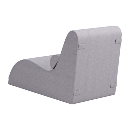 Luanda Outdoor Patio Chaise Lounge, Gray