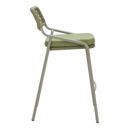 Rio Outdoor Patio Barstool, Set of 2, Green