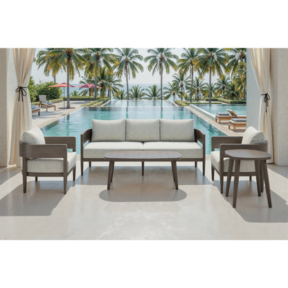 Foret Outdoor Patio Sofa, Beige