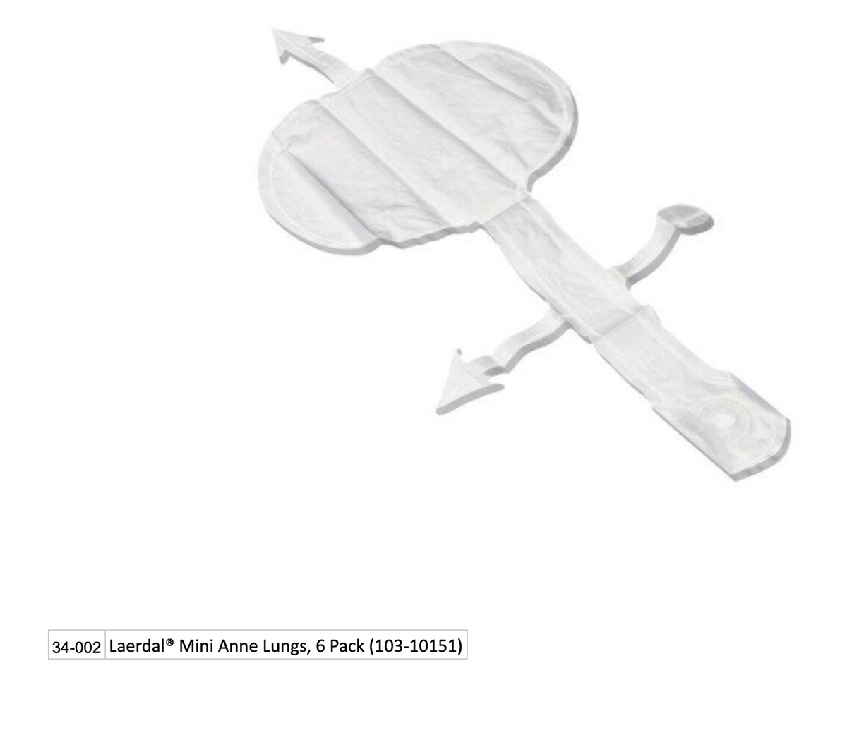 Laerdal Mini Anne Lungs, 6 Pack (103-10151)