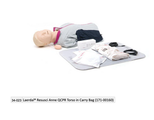 Laerdal Resusci Anne QCPR Torso in Carry Bag (171-00160)
