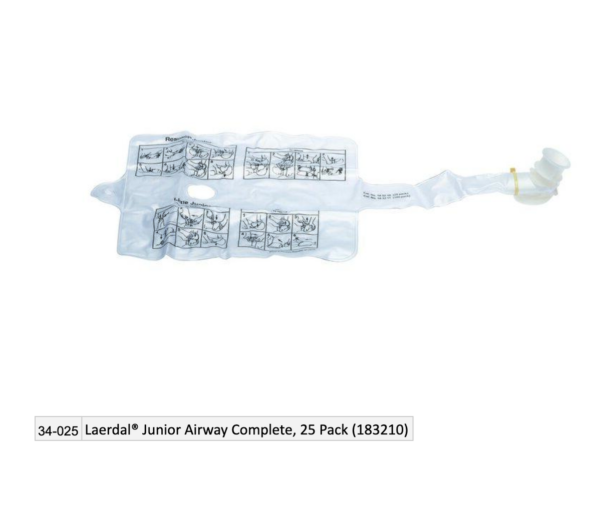 Laerdal Junior Airway Complete, 25 Pack (183210)