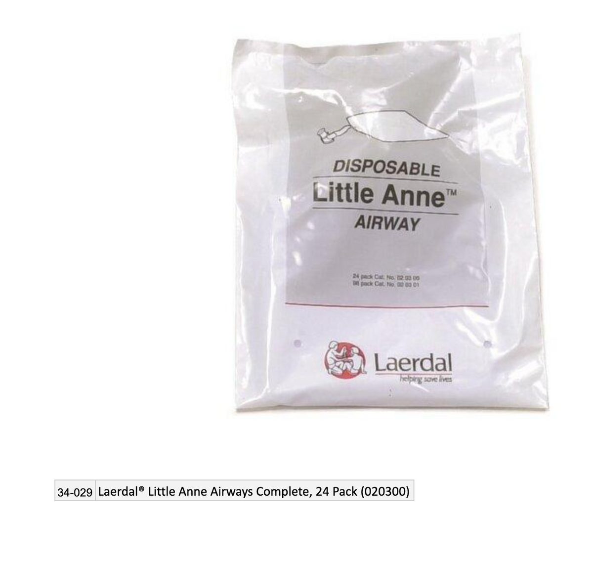 Laerdal Little Anne Airways Complete, 24 Pack (020300)