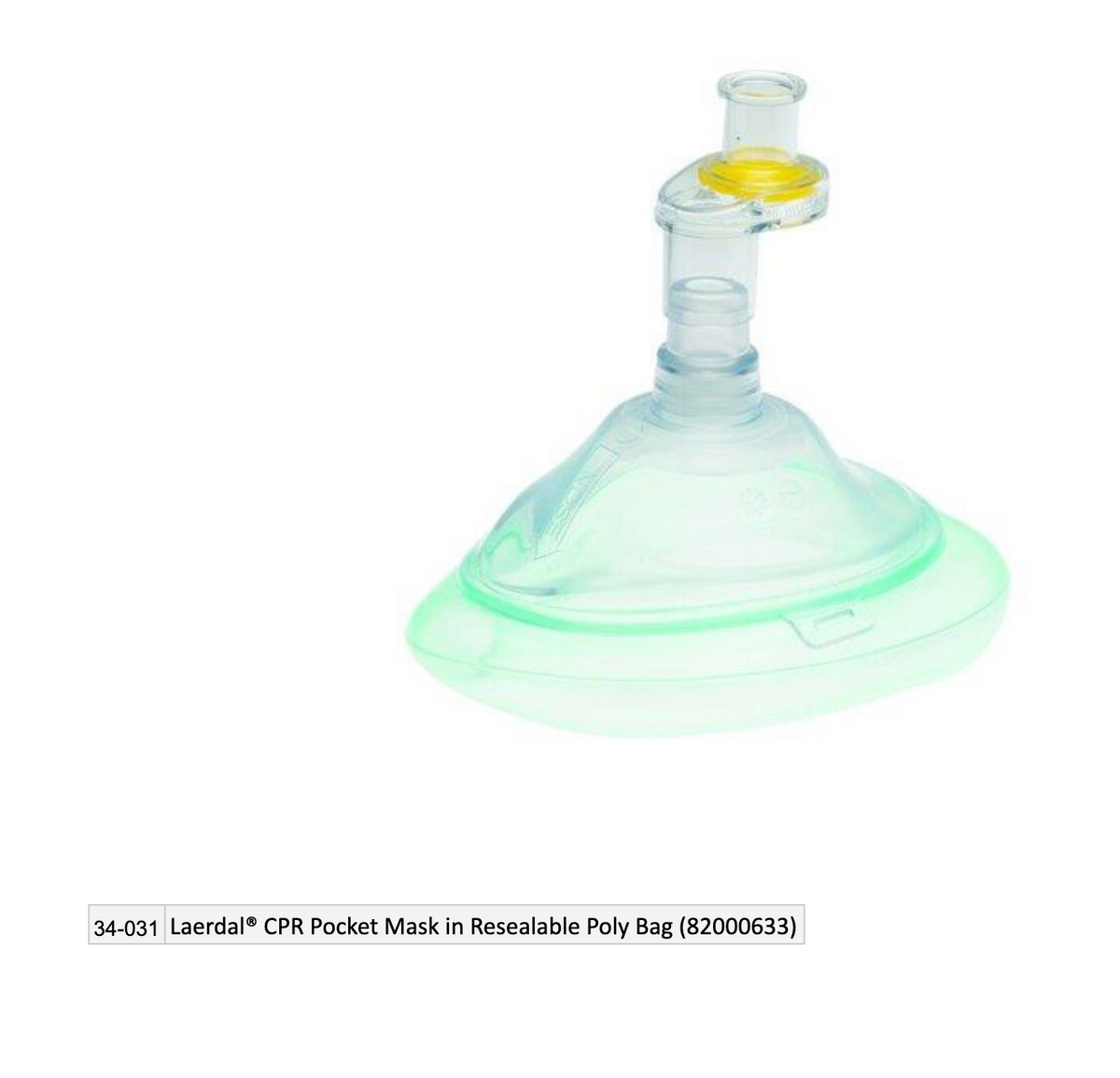 Laerdal CPR Pocket Mask in Resealable Poly Bag (82000633)