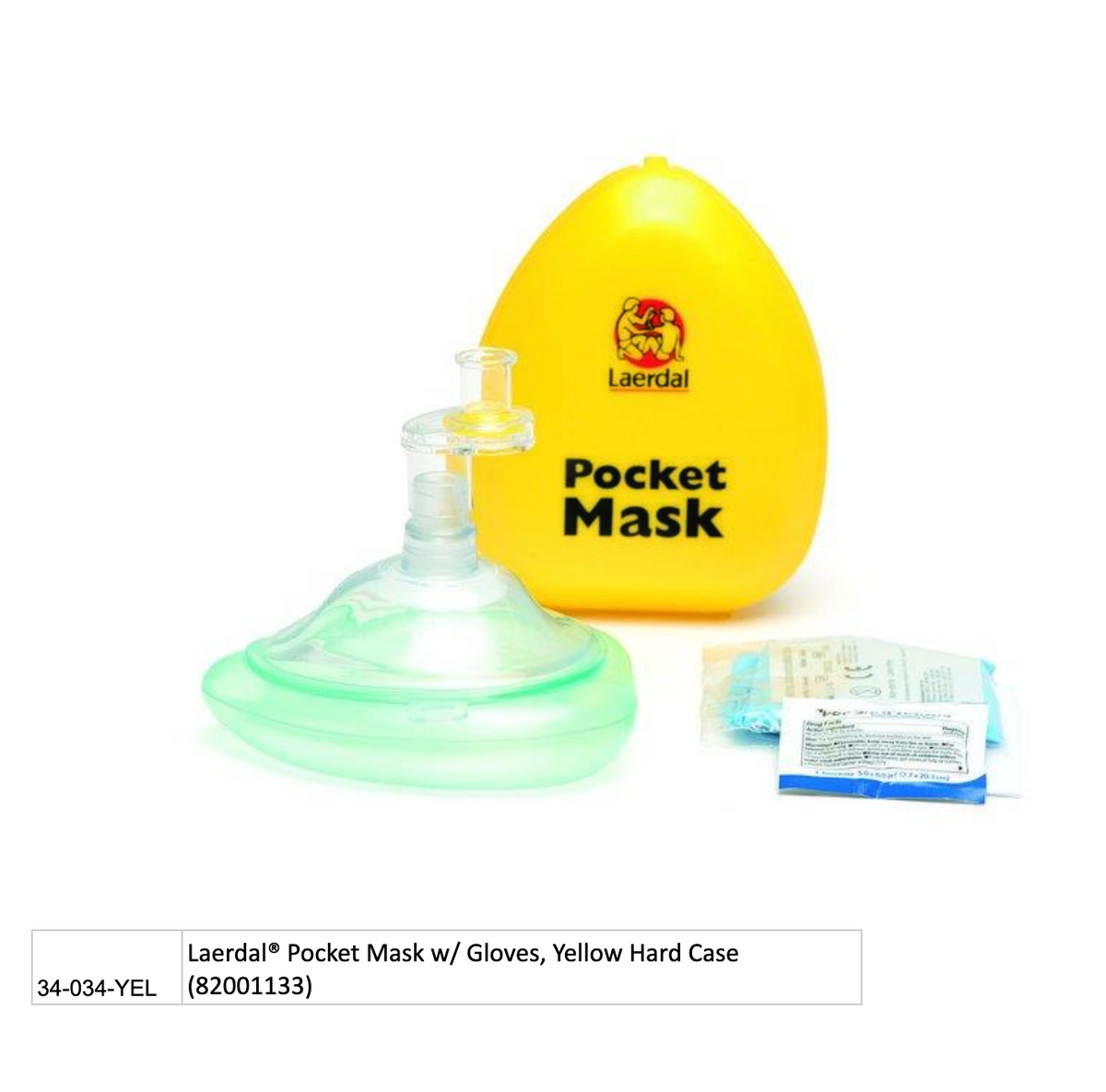 Laerdal Pocket Mask with Gloves Hard Case (82001133)