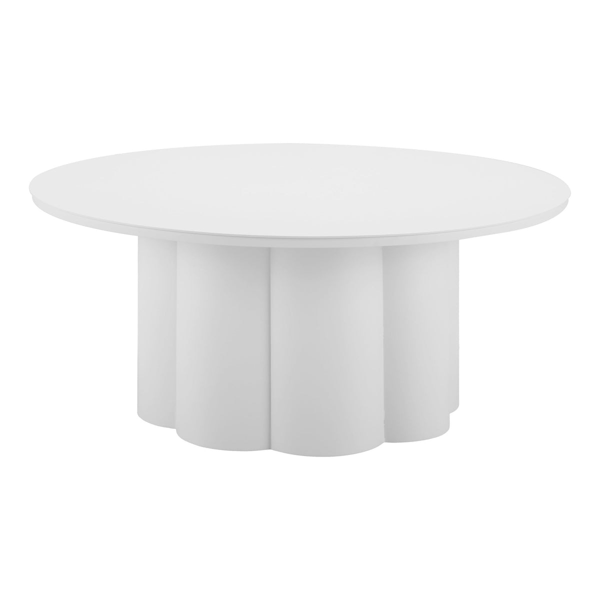 Palmier Outdoor Patio Coffee Table, White