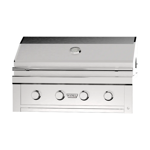 Videl Gran Fuego 36 inch built in gas grill, lid closed, front view
