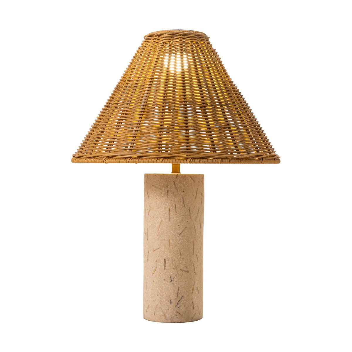 Kintal Outdoor Solar Table Lamp, Natural