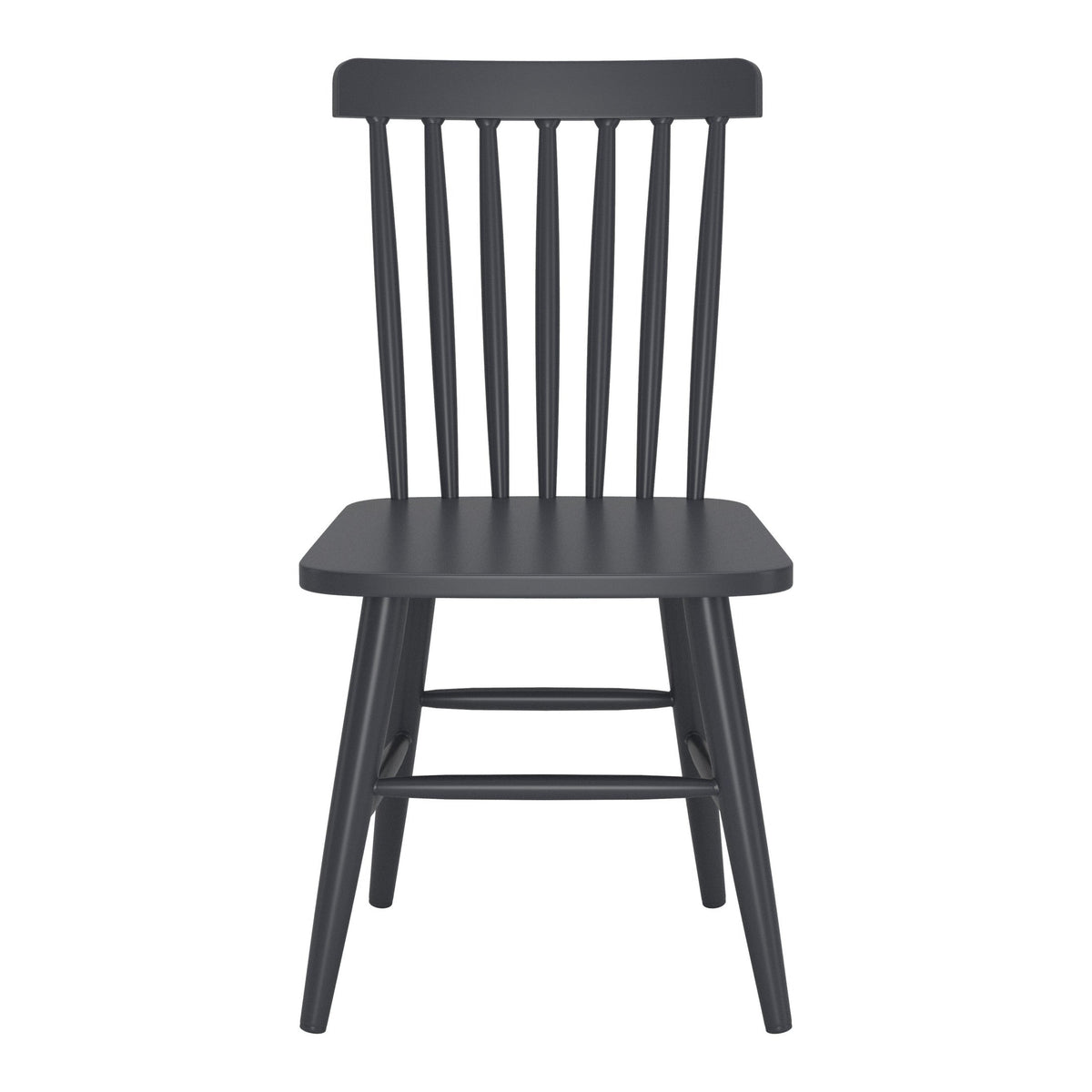 Zeilen Outdoor Patio Dining Chair, Set of 2, Black