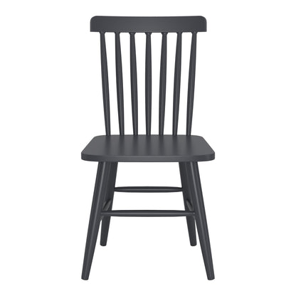 Zeilen Outdoor Patio Dining Chair, Set of 2, Black