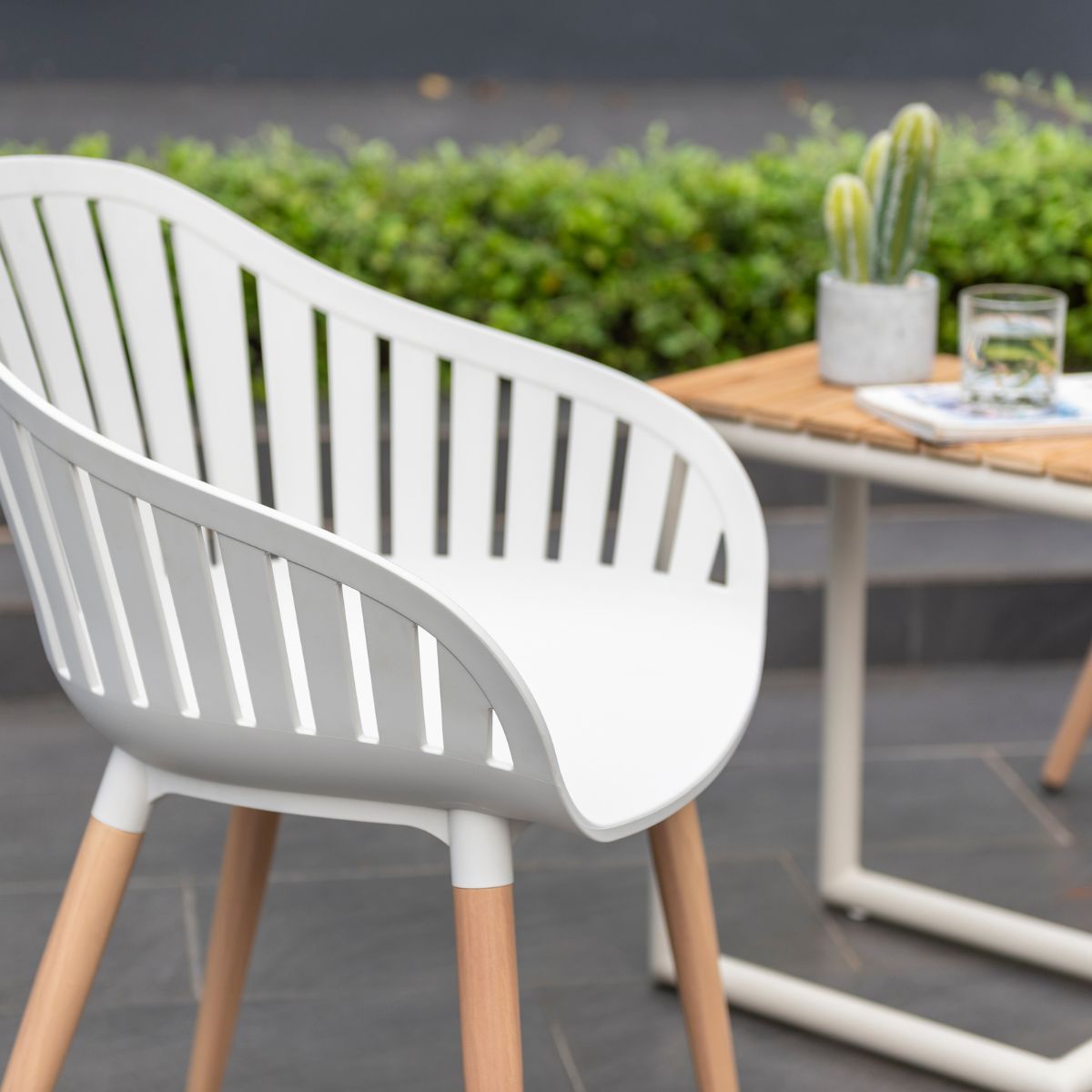 LifestyleGarden Portals Balcony Set with C Shape Table and 2 Chairs