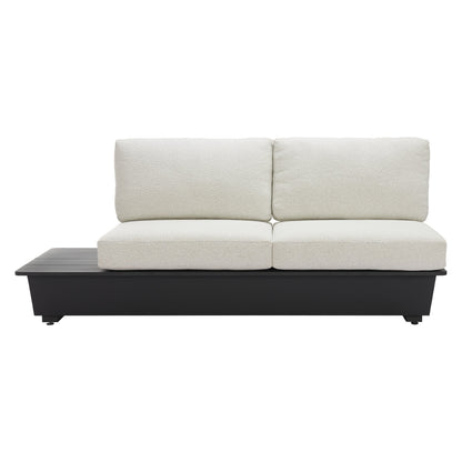 Tien Outdoor Patio Left Facing Loveseat, Beige