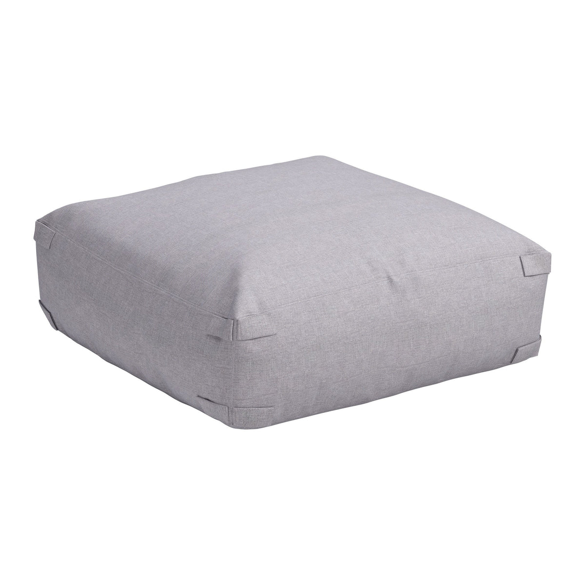 Luanda Outdoor Patio Ottoman, Gray
