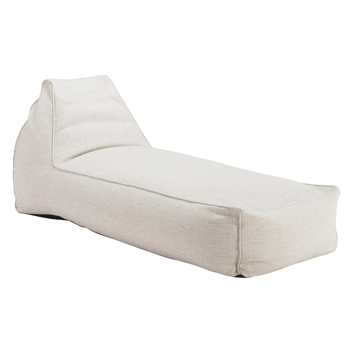 Kalm Outdoor Patio Chaise Lounge, Beige