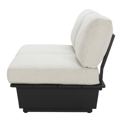 Tien Outdoor Patio Right Facing Loveseat, Beige