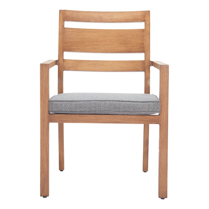 Rader Outdoor Patio Dining Chair, Set of 2, Natural