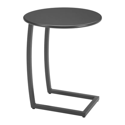 Noga Outdoor Patio End Table, Black