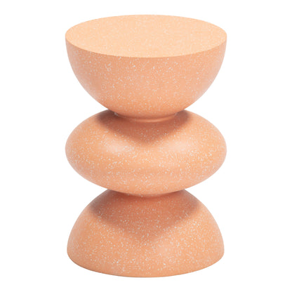 Tressa Outdoor Patio Side Table, Terracotta