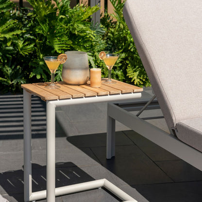 LifestyleGarden Portals Light C Shape Outdoor Side Table