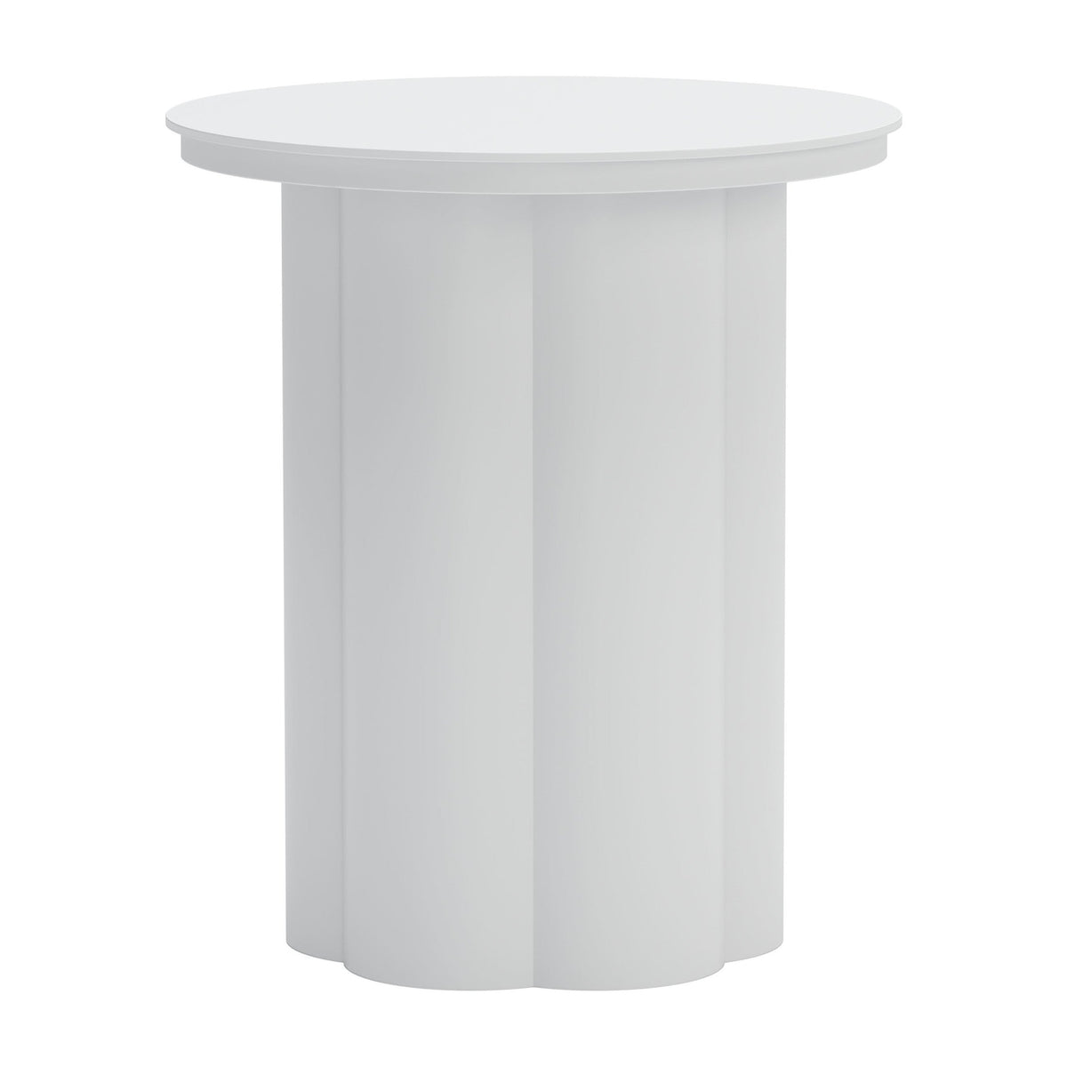 Kogur Outdoor Patio Side Table, White