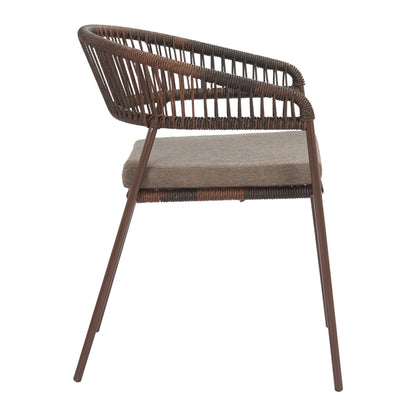 Skye Outdoor Patio Dining Chair, Set of 2, Brown