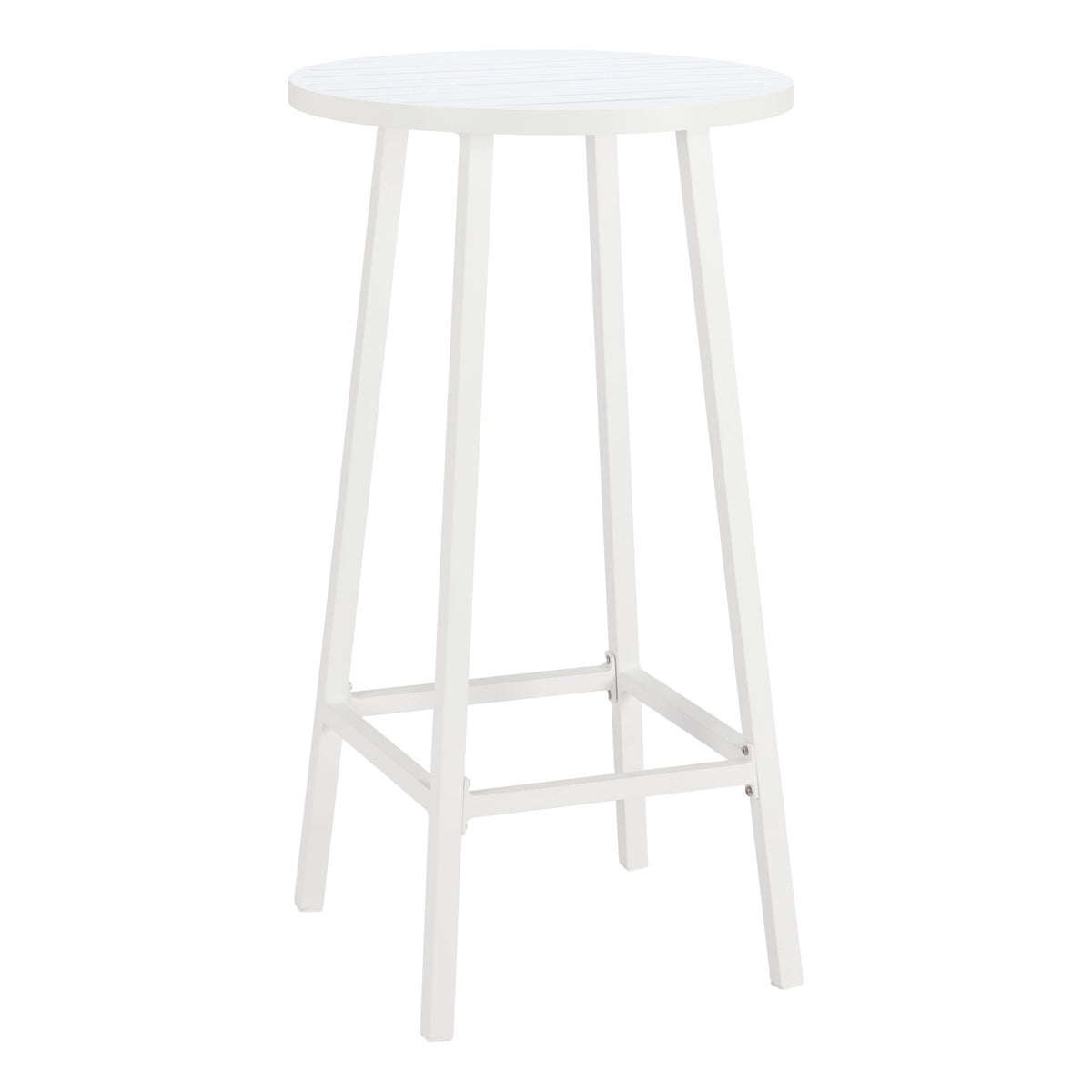 Ren Outdoor Patio Bar Table, White