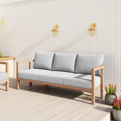 Leto Outdoor Patio Sofa, Gray