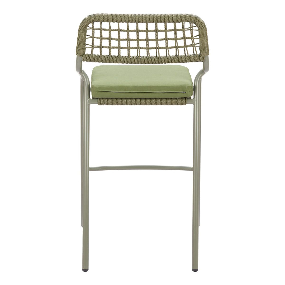 Rio Outdoor Patio Barstool, Set of 2, Green
