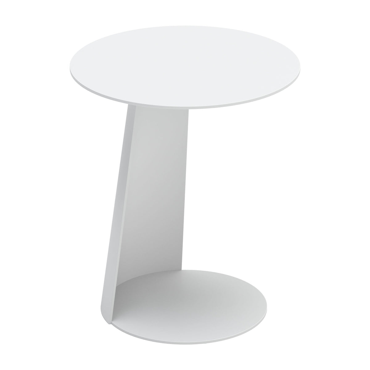 Sunny Isles Outdoor Patio Side Table, White