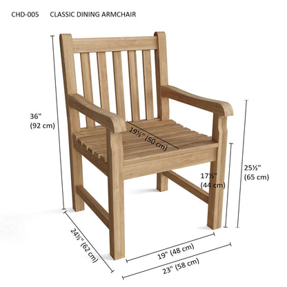 Anderson Teak Classic Dining Armchair