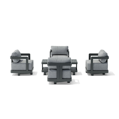 Anderson Teak Granada 5-Piece Aluminum Deep Seating