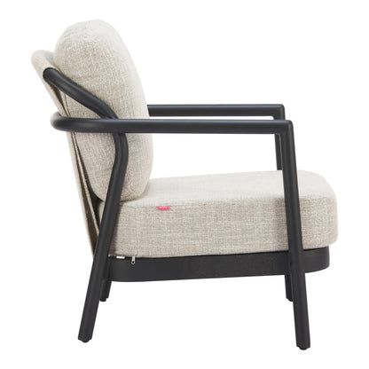 Rein Outdoor Patio Accent Chair, Beige