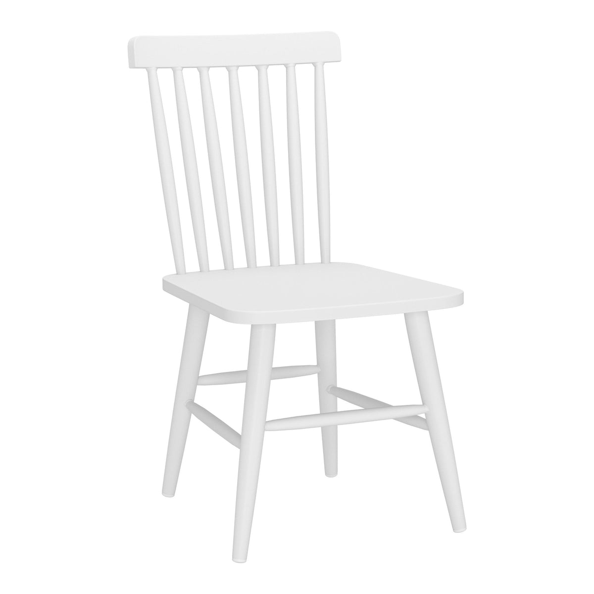 Zeilen Outdoor Patio Dining Chair, Set of 2, White