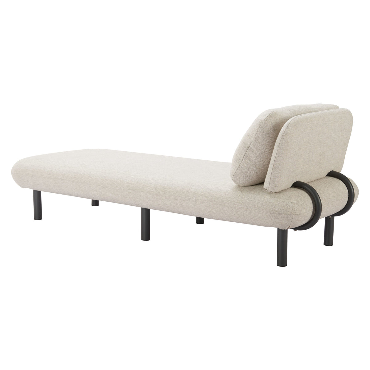 Aperto Outdoor Patio Chaise Lounge, Beige